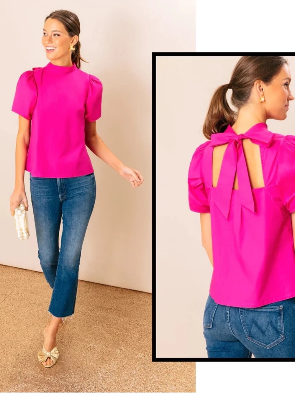 Tanya Taylor Ivie Top sz 4 hot pink